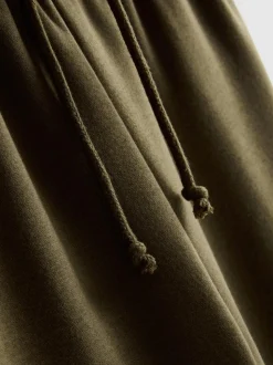 Pantalones de chándal rectos en mezcla de algodón