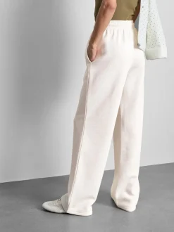 Pantalones de chándal rectos en mezcla de algodón