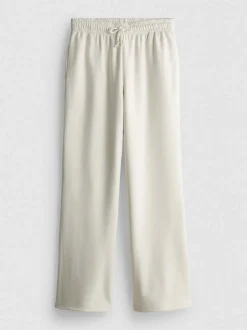 Pantalones de chándal rectos en mezcla de algodón