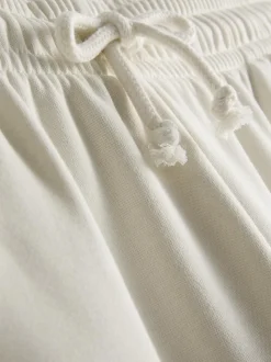 Pantalones de chándal rectos en mezcla de algodón