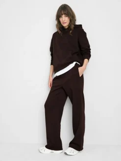 Pantalones de chándal rectos en mezcla de algodón