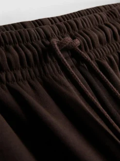 Pantalones de chándal rectos en mezcla de algodón
