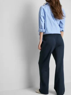 Pantalones de chándal rectos en mezcla de algodón