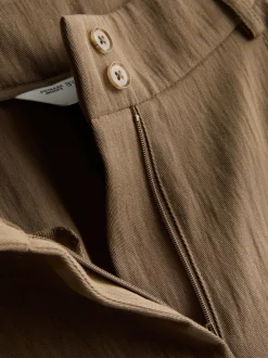 Pantalones de pernera ancha con textura By Coleen