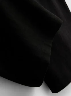 Pantalones de pernera ancha en mezcla de algodón