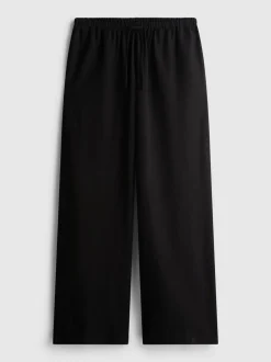 Pantalones de pernera ancha en mezcla de algodón
