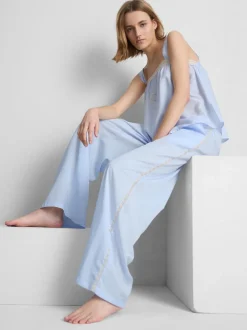 Pantalones de pijama anchos con encaje de The Edit