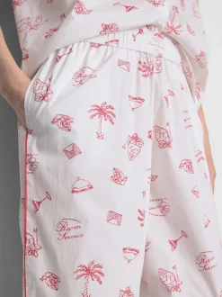 Pantalones de pijama de algodón «Room Service»