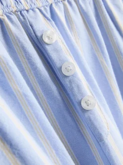 Pantalones de pijama Oxford a rayas de algodón