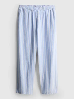 Pantalones de pijama Oxford a rayas de algodón