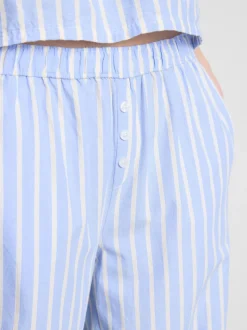 Pantalones de pijama Oxford a rayas de algodón