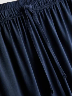 Pantalones de pijama tipo culotte con modal