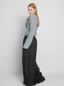 Pantalones de satén anchos de The Edit