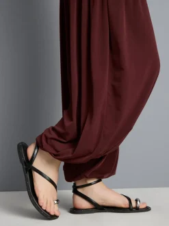 Pantalones harén drapeados