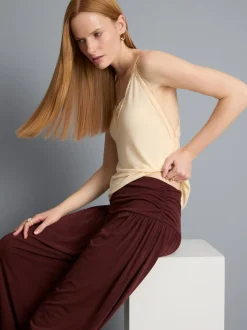 Pantalones harén drapeados