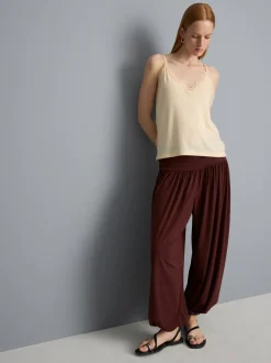 Pantalones harén drapeados