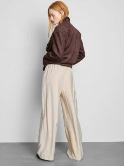 Pantalones palazzo con detalle de lazo