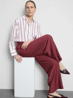 Pantalones palazzo con detalle de lazo