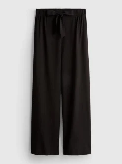 Pantalones palazzo con detalle de lazo