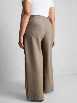 Pantalones plisados de pernera ancha By Coleen