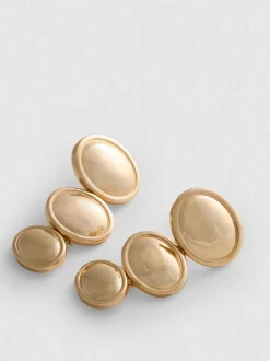Pendientes largos con forma de disco de Coleen