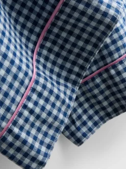 Pijama boyfriend de franela de algodón puro