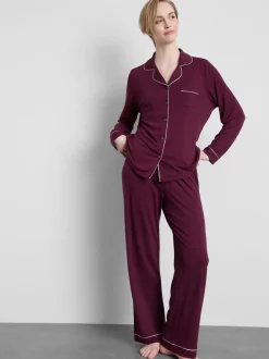 Pijama boyfriend ribeteado