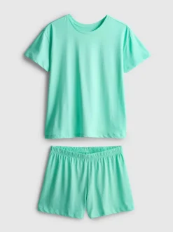 Pijama corto con camiseta de algodón