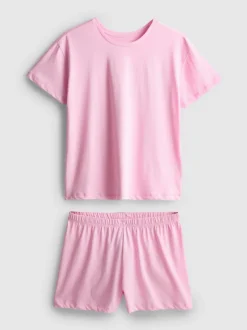 Pijama corto con camiseta de algodón