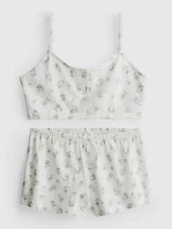 Pijama corto con camiseta de tirantes