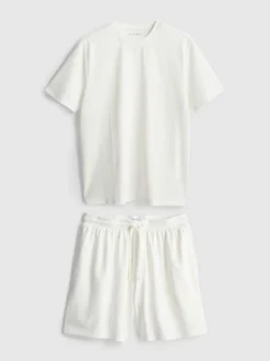 Pijama corto con textura