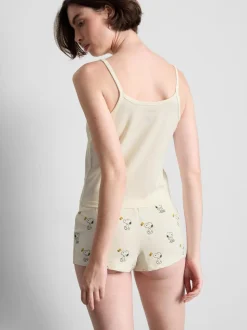Pijama corto de algodón de Snoopy