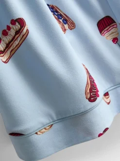 Pijama corto de corte boyfriend estampado
