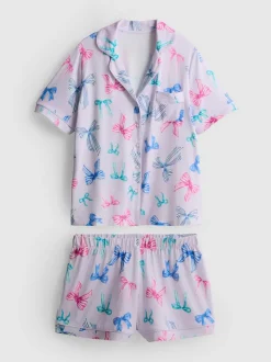 Pijama corto de corte boyfriend
