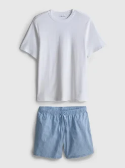 Pijama corto de rayas