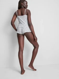 Pijama corto estampado con mucho algodón