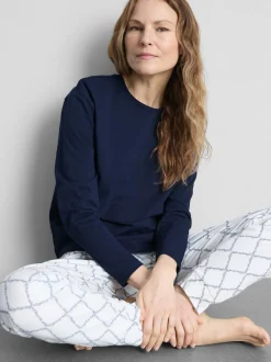 Pijama de algodón estampado en tejido de sudadera