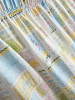 Pijama de manga corta estampado de algodón