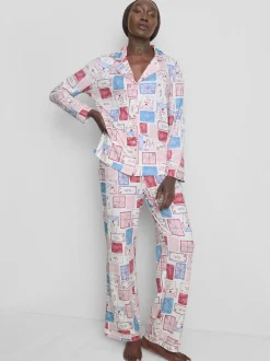 Pijama estampado de corte boyfriend