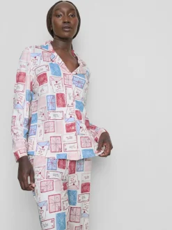 Pijama estampado de corte boyfriend
