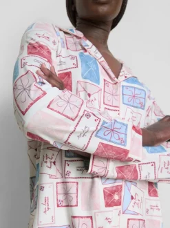 Pijama estampado de corte boyfriend