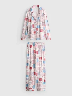 Pijama estampado de corte boyfriend
