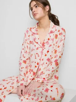 Pijama estampado de corte boyfriend