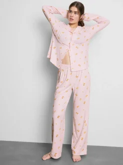 Pijama estampado de corte boyfriend