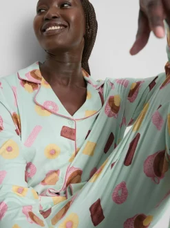 Pijama estampado de corte boyfriend