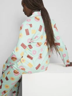Pijama estampado de corte boyfriend
