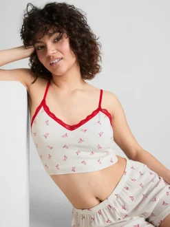 Pijama sin costuras con camiseta de tirantes