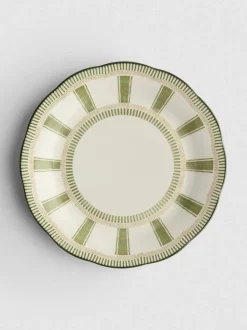 Plato de postre estampado