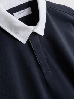 Polo de rugby con alto porcentaje de algodón