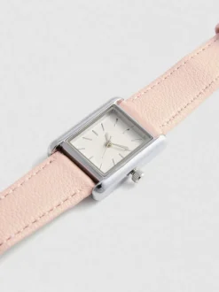 Reloj con pulsera de piel sintética